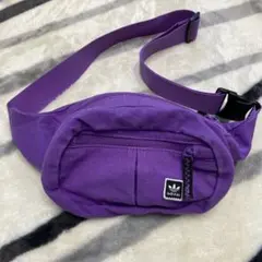 adidas 紫 ボディバッグ トレフォイル