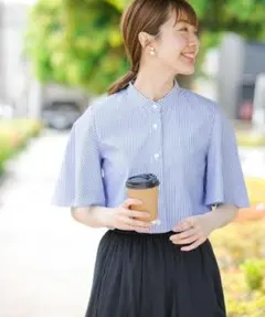 【美品】アーバンリサーチサニーレーベル シャツ バタフライスリーブブラウス