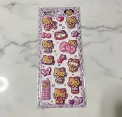 日焼けキティ ステッカー サンリオ もちもち マシュマロシール シール ぷっくり