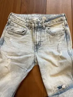 H&Mクラッシュスキニーデニム