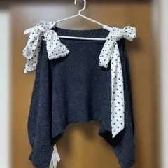 moment+ ブラックニット Mサイズ