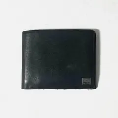 PORTER 吉田 二つ折り財布 ブラック - メルカリ