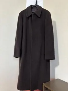 MEN'S BIGIウールカシミヤ混コート ダークブラウンLイタリア製メンズビギのサムネイル