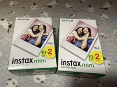 FUJIFILM instaxminiチェキフィルム20枚入×2 合計40枚