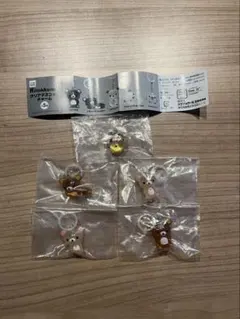 リラックマ クリアマスコットチャーム めじるしアクセサリー 全5種コンプリート