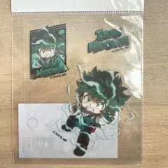 僕のヒーローアカデミア　アニメーション展　緑谷出久　デフォルメプラステッカー