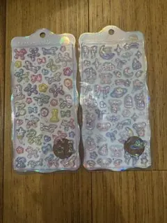 オリジナルボンボンドロップシール　オーロラ　　わんわん　バルーン　2枚セット