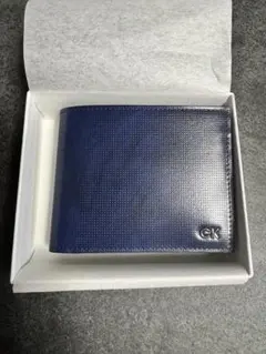 CALVIN KLEIN ネイビー 二つ折り財布【新品未使用】カルバンクライン