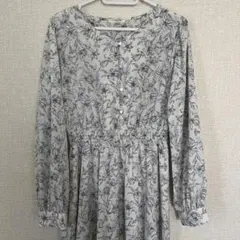 花柄長袖ワンピース Honeys