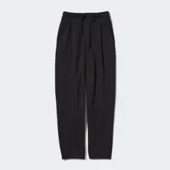 ユニクロ ドライスウェットタックテーパードパンツ 丈長め S