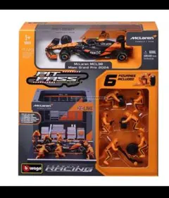特価ブラーゴ 1/43 マクラーレンF1ランド ノリス ピットストップ ジオラマのサムネイル
