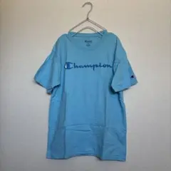 Champion 水色 Tシャツ Mサイズ