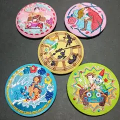 【5点セット】ディズニー 刺繍缶バッチ