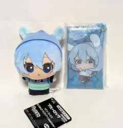 ブルーロック　氷織羊　ちびぐるみ　クリアポーチ　ナムコ　casual bunny