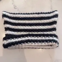 猫耳ストライプデザインニット帽