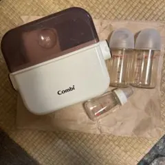 COMBI 콤비 전자 레인지 살균 및 보관 케이스 살균 조즈 포유병 3개