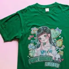 古着 木咲りこ Happy Birthday Riko Tシャツ XXL 緑 - メルカリ