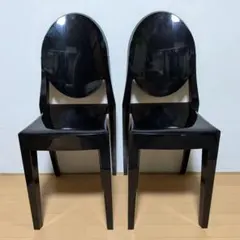 Kartell カルテル ビクトリアゴースト ブラック チェア 2脚 011のサムネイル