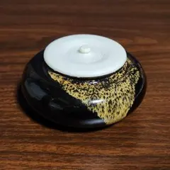 古萩 文琳 茶入 清水茂生造 96 茶道具 古萩写 割高台 茶碗 清水茂生 共箱 萬古焼 萩焼 濃茶 茶事 茶会