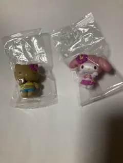 サンリオみんなでバカンスフィギュア　ハローキティ マイメロディのサムネイル