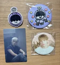 TXT ヒュニンカイ フムニャリン トレカ 缶バッジ ワッペンバッジ 4点セット