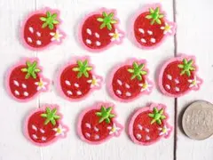 【即購入OK】いちご　③　10枚　ミニ　ストロベリー　イチゴ　アイロンワッペン