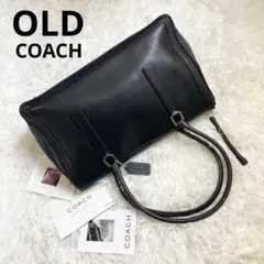 COACH オールドコーチ レザー トートバッグ 黒 A4収納 2WAY