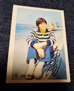 昭和 男性アイドル 森田健作 サイン入り ブロマイド 当時物 - メルカリ