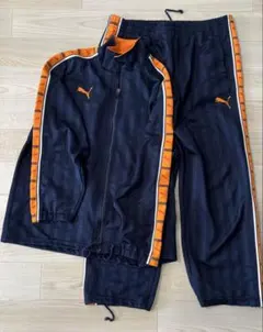 PUMA ネイビー/オレンジ ジャージセット Lのサムネイル