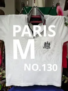 PARIS ポロシャツ ホワイト M