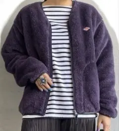 DANTON/ダントン　ハイパイルフリースジップジャケット　パープル　40