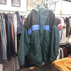 ♯61 コロンビア希少90sマルチカラーマウンテンパーカーナイロンジャケット古着