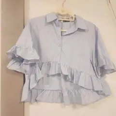 GU♡rokhコラボペプラムシャツ