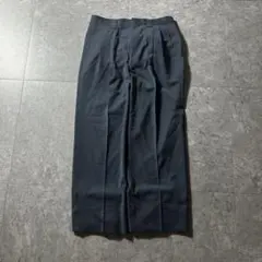 90s ヴィンテージ ワイドスラックス 2タック グレイデンベルグ 紺 79