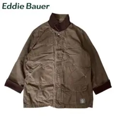 Eddie Bauer中綿ワークジャケットコットンキャンバスコーデュロイ襟 古着