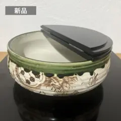 【新品未使用】茶道具 加藤五陶作 安南絵 トンボ 平水指 割蓋 美品 長期保管品 新品未使用】茶道具 加藤五陶作 安南絵 トンボ 平水指 割蓋 美品 長期