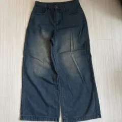 acne似バギーデニム ワイド 古着