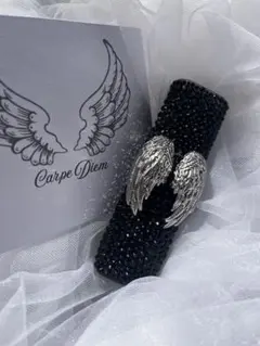 IQOSデコ　iQOSケース　イルマiワン　天使　羽　羽根　黒