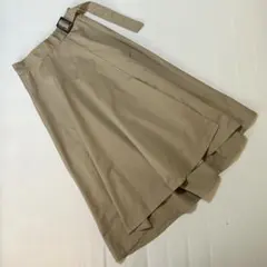 OZOC★ベージュ フレアスカート
