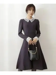 PROPORTION BODY DRESSING 襟付きワンピース