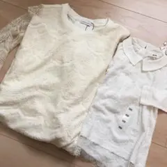 新品未使用 親子お揃いセット レース チュニック