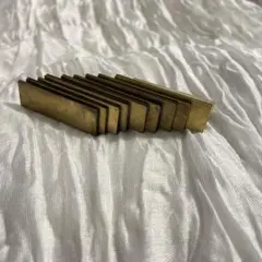 真鍮カードスタンド　9個セット　テーブルナンバー　ワイドサイズ