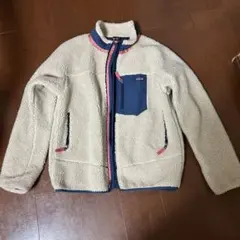 パタゴニア　フリースジャケット クリーム色 ネイビー