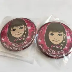 中島美央 バレンタイン 缶バッジ