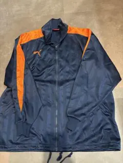 PUMA ジップアップジャケット ネイビー/オレンジ