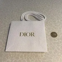 Dior ホワイトショップ袋 リボン付き 小さめ