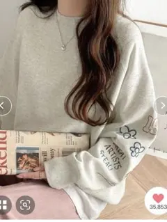 クラシカルエルフ オーバーサイズ前後2way刺繍スウェット