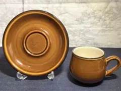 アポロストーン　SONE　コーヒーカップ　ソーサー　飴色　6客セット　レトロ