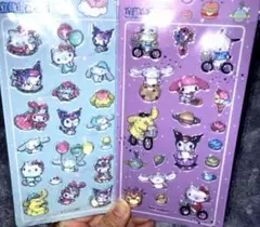 立体水晶シール　サンリオキャラクターセット