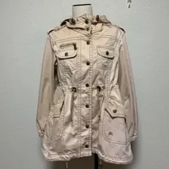 BURBERRY BLUE LABEL 三陽商会 ウォッシュ加工 モッズコート